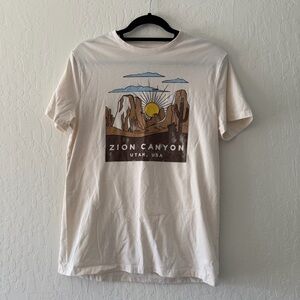 Zion Canyon National Park Cream T-Shirt
